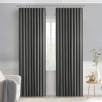 MIULEE Back Tab Grey Blackout Curtains 90 Inch Long 2 Panels Set - Image 9
