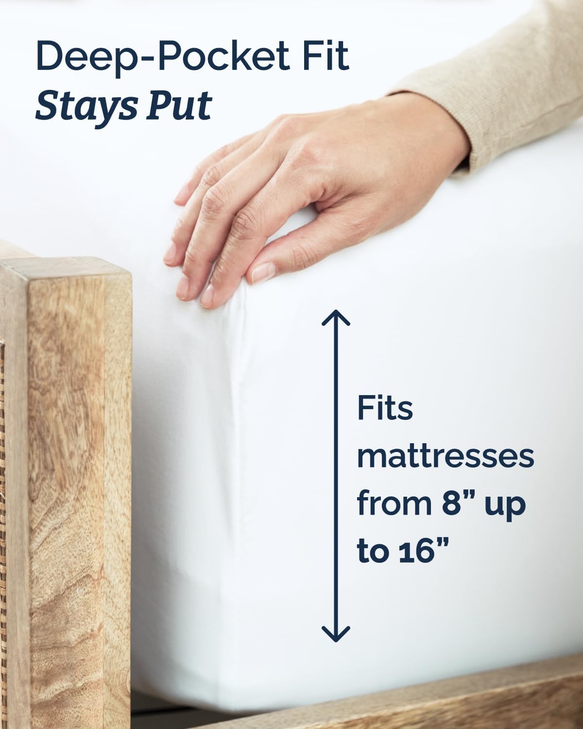 Twin XL Size 3 Piece Sheet Set - Comfy Breathable & Cooling Sheets - White