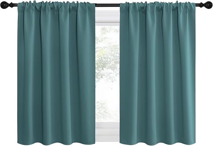 NICETOWN 2 Panels Blackout Curtains, Rod Pocket Thermal Insulated Drapes by NICETOWN