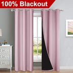 NICETOWN 100% Blackout Window Curtain Panels, Heat and Cold Blocking Drapes - Image 2