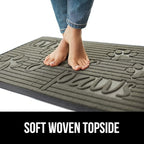 GORILLA GRIP 100% Waterproof All-Season WeatherMAX Doormat US Designed Natural - Image 8