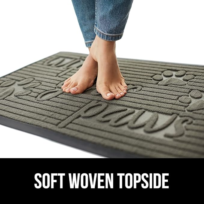 GORILLA GRIP 100% Waterproof All-Season WeatherMAX Doormat US Designed Natural - Image 8