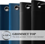 Yakamok Blackout Ombre Dark Blue and Black Curtains - Image 3
