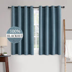 MIULEE Linen Texture Curtains for Bedroom Solid 100% Blackout Thermal Insulated by MIULEE