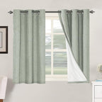 H.VERSAILTEX Primitive Linen Curtains 100% Blackout Curtain Drapes Burlap by HVERSAILTEX