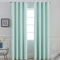 Yakamok Aqua Curtains 96 Inch Length Blackout Room Darkening Drapes Thermal by Yakamok