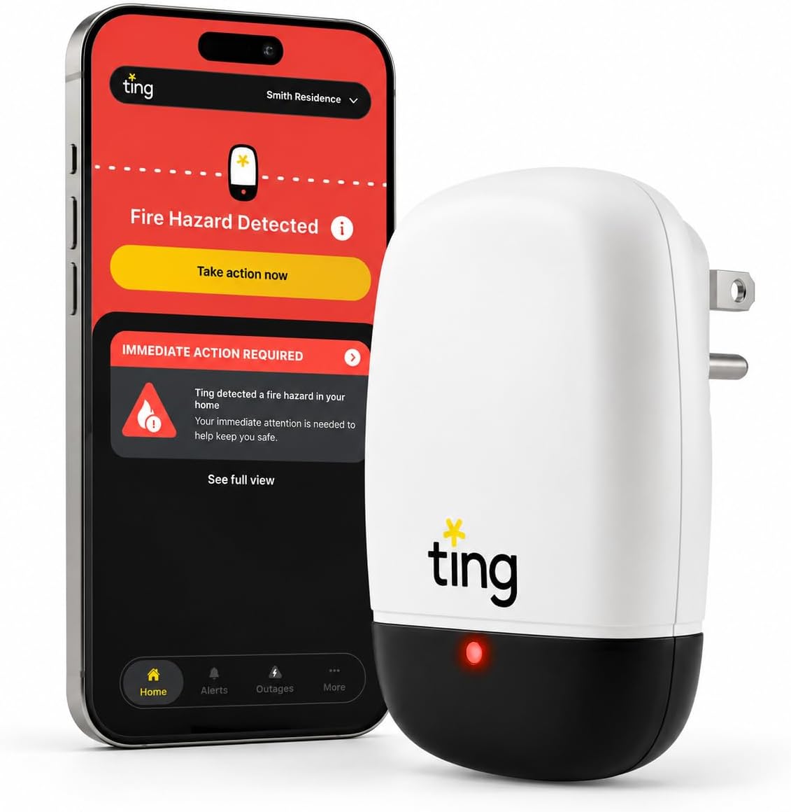 Ting Electrical Fire Prevention Sensor & Service - Residential Use Only
