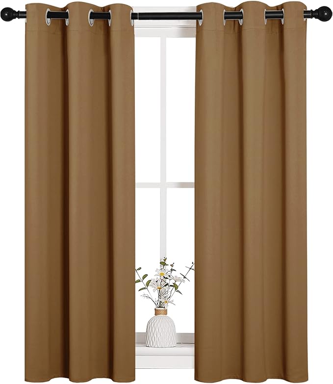 NICETOWN Sleek Blackout Curtains 40 inches Length - Image 2