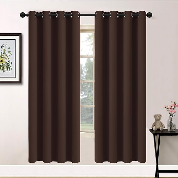 Yakamok Blackout Curtains Room Darkening Thermal Insulated Window Panels by Yakamok