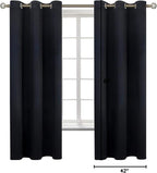 BGment Black Blackout Curtains for Bedroom 63 Inches Long, Each Panel 42 Inch - Image 9