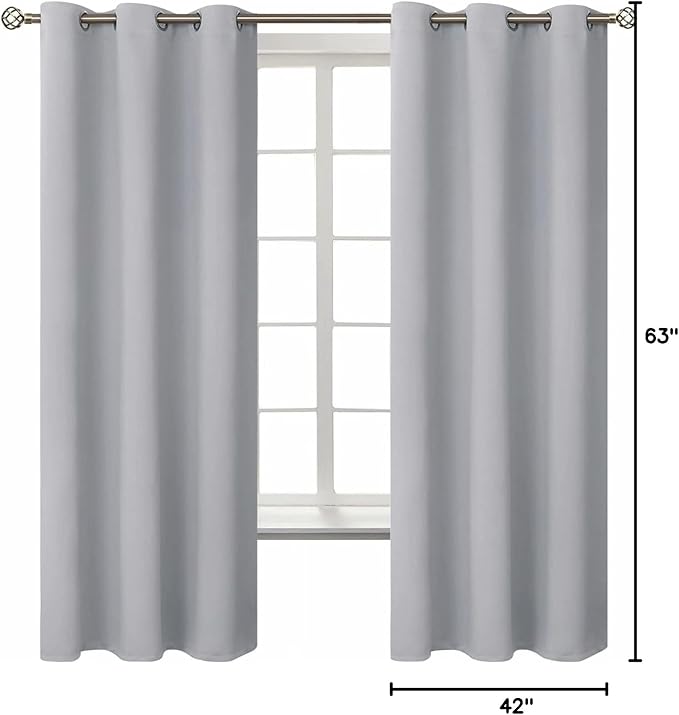 BGment Room Darkening Curtains 63 Inches Long - Image 9