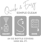 Quick Shine Multi Surface Floor Cleaner 64oz, Ready to Use-Streak Free-No Rinse, Use on Hardwood, Laminate, Luxury Vinyl Plank & Stone, Use in Spray Mops & Vac Mops, Safer Choice Cleaner