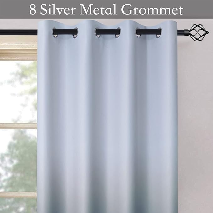 SimpleHome Ombre Curtains 52 x 63 Inch - Image 2