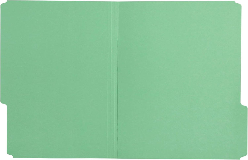 Amazon Basics File Folders for Organization, Letter Size, 1/3 Cut Tab, Bright Green, 36-Pack