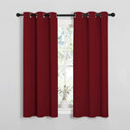 NICETOWN Christmas Burgundy Bedroom Curtains Blackout Draperies, Decorations - Image 2