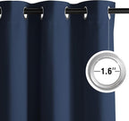 NICETOWN Blackout Curtains Grommet 2 Panels 72 Inches Long - Image 3