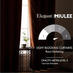 MIULEE Blackout Room Darkening Curtains Thermal Insulated Drapes Solid Window - Image 2