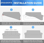 ZNSAYOTX 1 Piece Jacquard Chair Slipcovers - Image 6