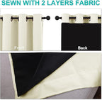 NICETOWN Cold Reducing Curtains, Bedroom Full Blackout Panels, Super Thick - Image 5