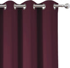 LEMOMO Burgundy Red Blackout Curtains 42 x 63 Inch Length/Set of 2 Curtain - Image 7