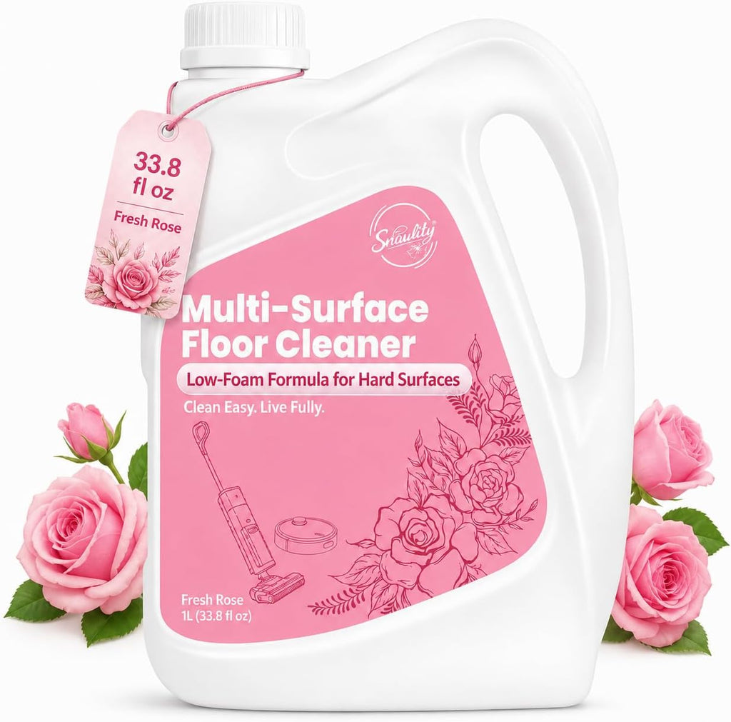Snowlily Floor Cleaning Solution Compatible with Dreame 33.8 Fl Oz rose