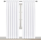 DWCN White Curtains for Living Room Thermal Insulated, 50% Light Blocking - Image 8