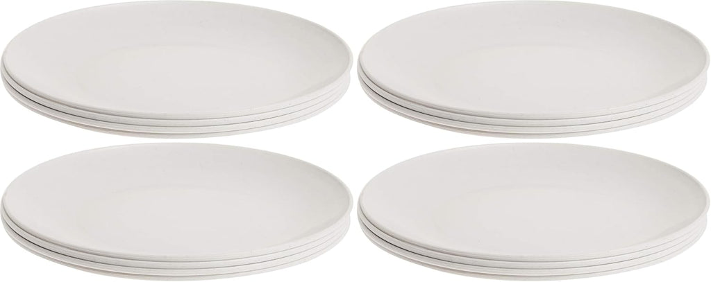 Nordic Ware Polypropylene Plates Microwave Serveware, 10", White