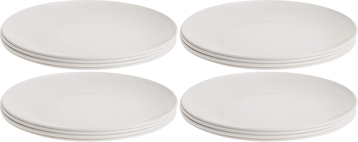 Nordic Ware Polypropylene Plates Microwave Serveware, 10", White