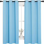 NICETOWN Light Blue Curtains for Nursery, Thermal Insulated Grommet Room - Image 2