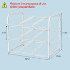 BTY Can Organizer for Pantry Stackable Can Rack Organizer 2 Pack Stacking Can Storage Dispensers 3 Tier Small Space Holds up to 36 Cans for Pantry, Kitchen, Cabinet White
