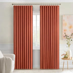 MIULEE Back Tab Burnt Orange Blackout Curtains 84 Inch Length 2 Panels Set - Image 9