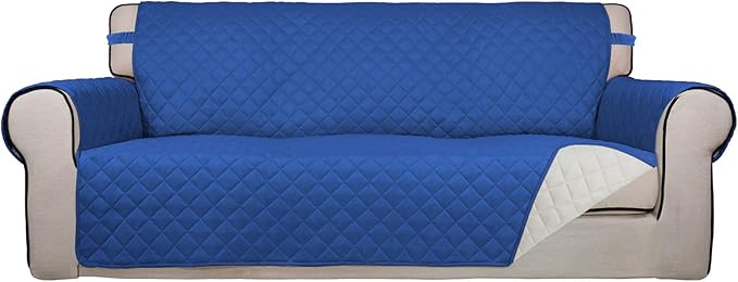 PureFit Reversible Quilted Sofa Cover, Water Resistant Slipcover Furniture by PureFit