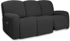 PureFit Super Stretch 3 Seats Recliner Chair Sofa Couch Cover by PureFit