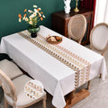 Zobesta Heavy Duty Vinyl Tablecloths for Rectangle Tables 86x55 in Plastic