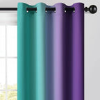 Yakamok Ombre Teal and Purple Curtains - Image 3