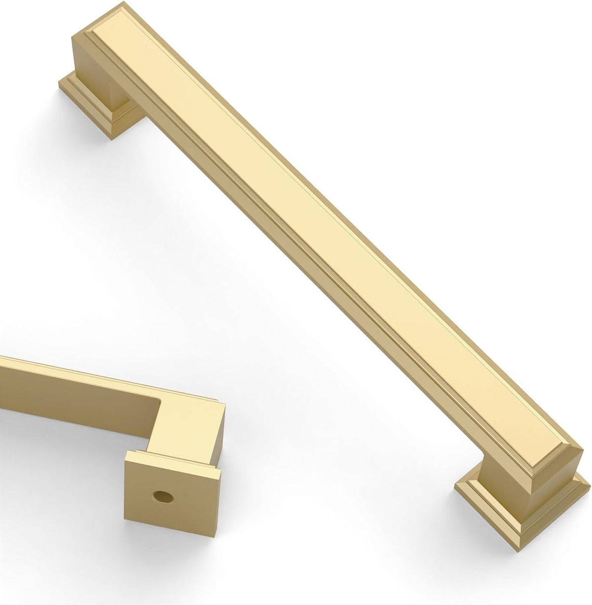 Asidrama 10 Pack 5 inch Brushed Gold Kitchen Cabinet Handles