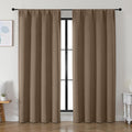 Simplebrand Ava Brown Blackout Curtains by Simplebrand