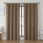 Simplebrand Ava Brown Blackout Curtains by Simplebrand