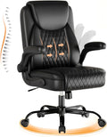 GTPLAYER PU Leather Office Chair, Memory Foam Cushion Desk Chair, Black Pro