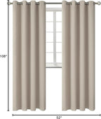 BGment Room Darkening Curtains 108 Inches Long - Image 8