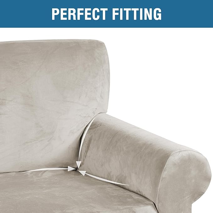 H.VERSAILTEX Stretch Velvet Sofa Covers - Image 4