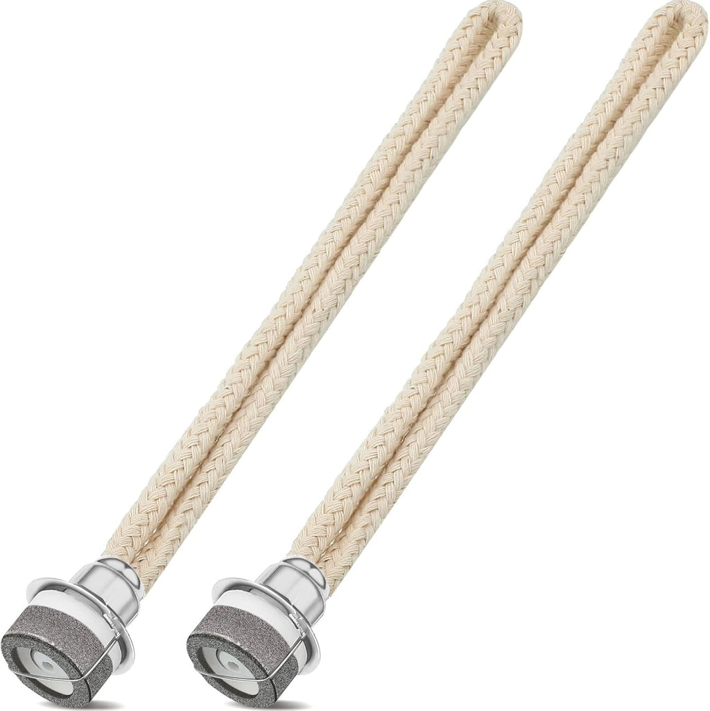 Maitys 2 Pieces Replacement Wicks for Oil Lamp 6.3 Inch,Silver