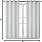 BGment Room Darkening Curtains 45 Inches Long - Image 9