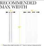 NICETOWN White Samll Window Blackout Curtain Panels, 50% Light Blocking Curtains - Image 7