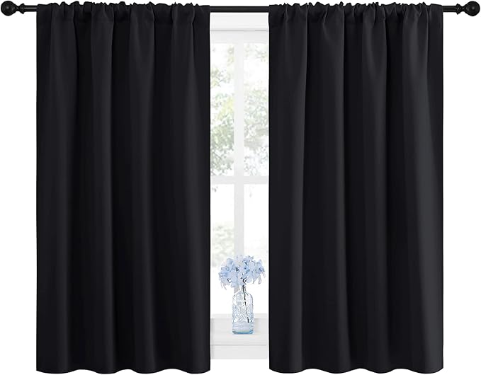 NICETOWN Black Out Short Curtain Panels - Image 2
