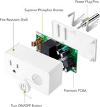BN-LINK WiFi Heavy Duty Smart Plug Outlet, Work with Smart Life, 2.4G Only