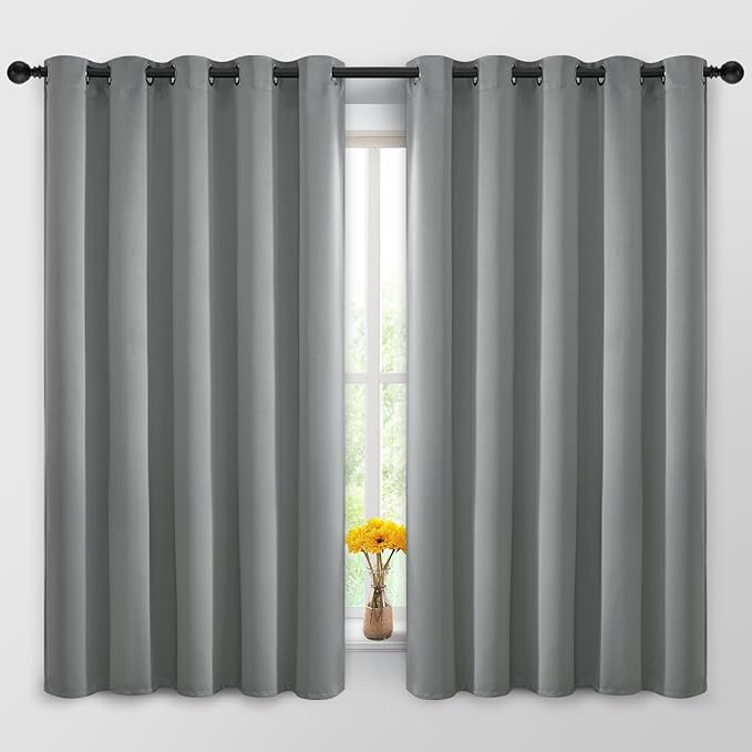 Yakamok Dove Grey Room Darking 63 Inch Length 2 Panel Sets by Yakamok