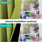 NICETOWN 100% Blackout Lined Curtains, Fresh Green, 1 Pair, 2 Thick Layers - Image 4