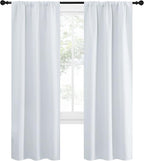 NICETOWN Greyish White Window Curtain Panels - Image 2