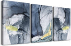 DZRWUBHS Boho Wall Art Prints - 3 Piece Abstract Wall Art for Bedroom, Living Room & Office - Ready To Hang